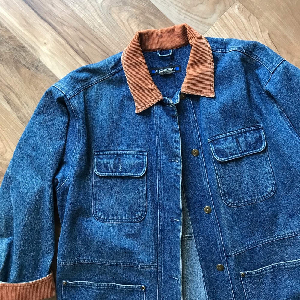 Vintage Architect Denim Jean Jacket - Picture 3 of 4